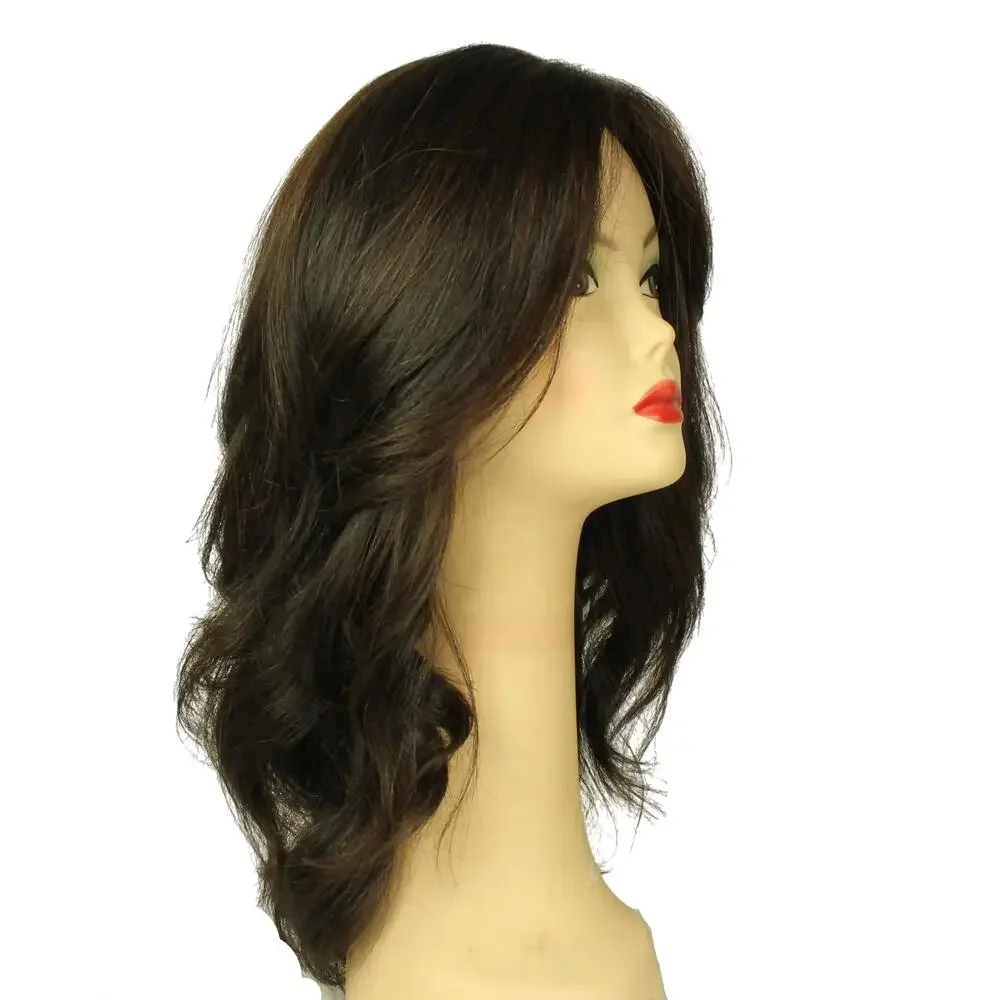 Freeda Wigs Katrina EXTRA LONG Deep Dark Brown With Red Highlights MULTI-DIRECT